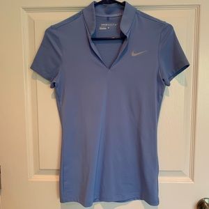 Nike Golf drifit polo periwinkle blue XS EUC